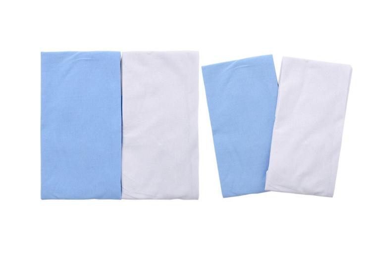 Imagem de Fronha Para Bebê Malha Para Travesseiro Kit com 4 Unidades Menino 100% Algodão