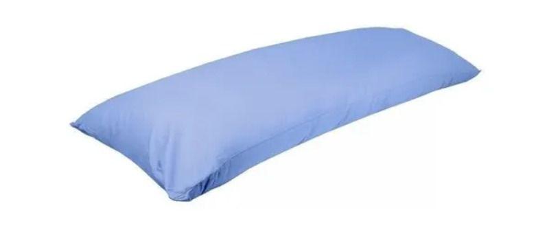 Imagem de Fronha Para Travesseiro De Corpo Xuxão 100% Algodão 1,38m X 45cm Azul