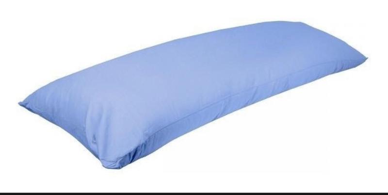 Imagem de Fronha Travesseiro De Corpo Gigante 100% Algodão 1,48 x 0,48 Azul