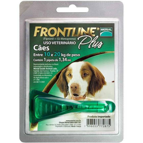 Imagem de FRONTLINE PLUS M - para cães de10 até 20kg - Merial