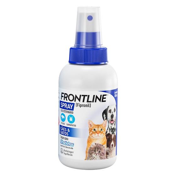 Imagem de Frontline Spray Antipulgas E Carrapatos Cães E Gatos - 100ml