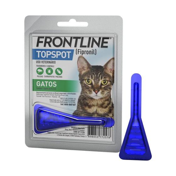 Imagem de Frontline top spot antipulgas para gatos até 10 kg