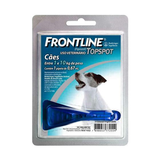 Imagem de Frontline Topspot cães entre 1 e 10kg