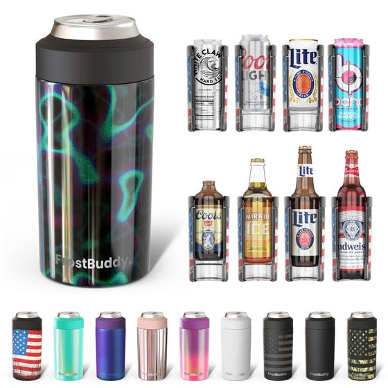 Imagem de Frost Buddy Universal 2.0 - Refrigerador de Latas 5 em 1 (12oz/16oz) - Aço Inoxidável