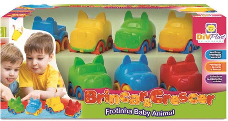 Imagem de Frotinha baby animal brincar e crescer colorido - divplast