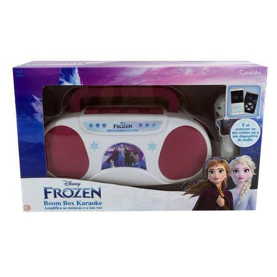 Imagem de Frozen 2 Sing Along Boombox com microfone Candide 8371