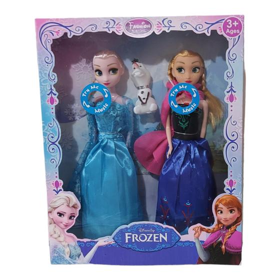 Imagem de Frozen musical boneca kit com 2