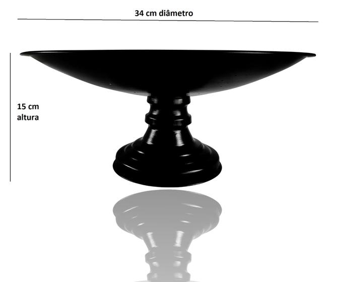 Imagem de Fruteira Cesto Metal Preto Minimalista