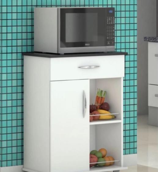 Imagem de Fruteira Multiuso Cozinha Balcao P Microondas Bebedouro Preto - Estilo e Funcionalidade para Seu Espaço  AJLstore