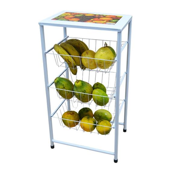Fruteira Prática Utilar Branca 3 Cestos Removíveis Utilaço é ruim? Fruteira Prática Utilar Branca 3 Cestos Removíveis Utilaço é boa?