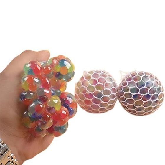 Fun Squishy Stress Ball Mesh Orbeez Splash Apertar Espremer Bola