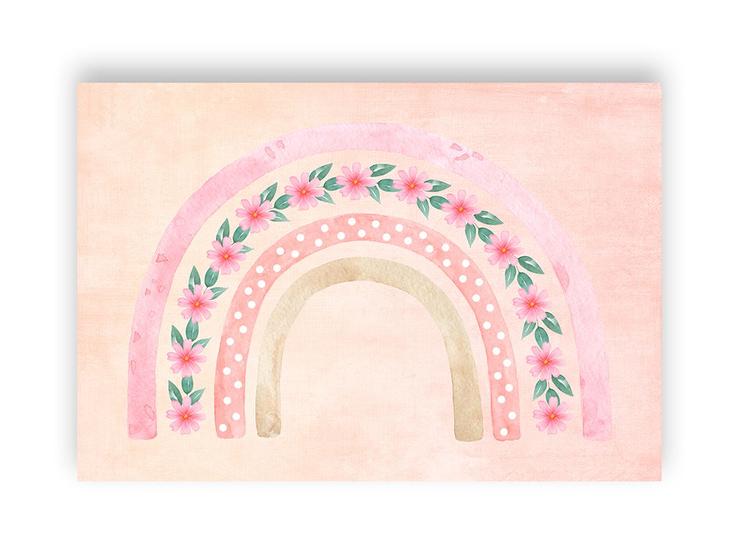 Imagem de Fundo Fotográfico 2,20 x 1,50 - Arco-Íris Boho Rosa 004