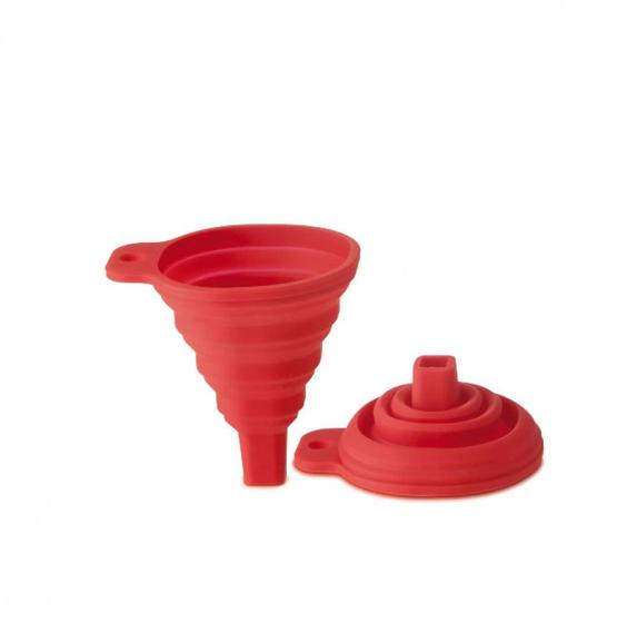 Imagem de Funil de Silicone com Medidor Vermelho - Mimo Style