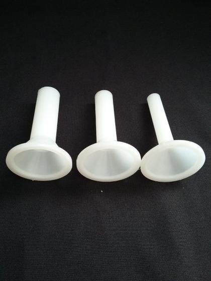 Imagem de Funil Para Maquina De Moer Carne Boca 05 Kit Com 3 Unidades