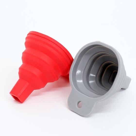 Imagem de Funil Retrátil Silicone Dobrável Cozinha Ecológico