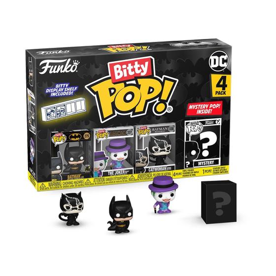 Imagem de Funko Bitty Pop! Batman 85º Aniversário - Pacote com 4 Mini Brinquedos Colecionáveis