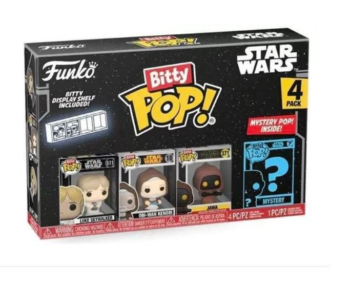 Imagem de Funko Bitty Pop Luke Skywalker, Obi Wan, Jawa e Surpresa