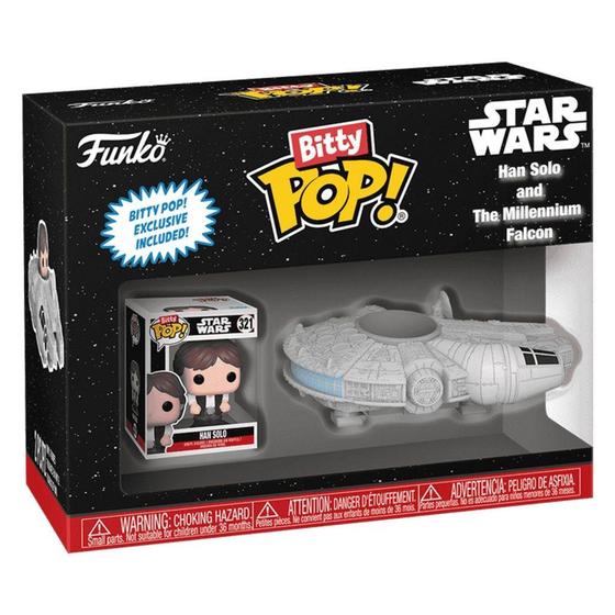 Imagem de Funko Bitty Pop! Ride Star Wars Han Solo com a Millennium Falcon