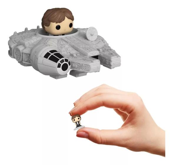 Imagem de Funko Bitty Pop Star Wars Han Solo Millennium Falcon 321