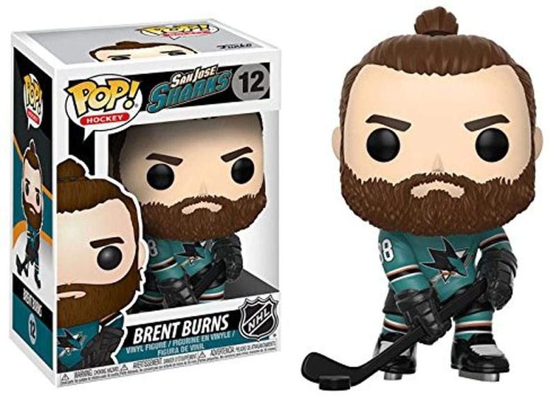 Imagem de Funko NHL Brent Burns (Home Jersey) Pop Vinyl Figure, 3,75 polegadas