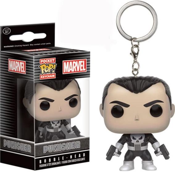 Imagem de Funko Pocket Pop Punisher Bobblehead Keychain Action Figure