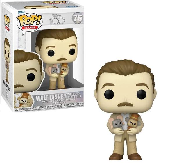 Imagem de Funko pop 76 - walt disney with dumbo and timothy