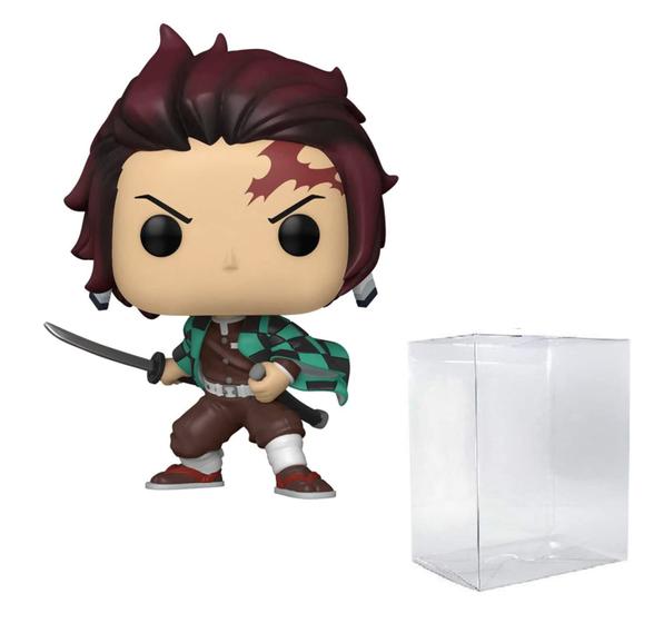 Imagem de Funko POP Animation: Demon Slayer - Tanjiro Kamado com Capa Protetiva EcoTek