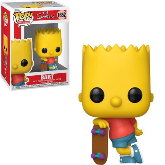 Imagem de Funko Pop Bart with Skateboard 1652 Pop! The Simpsons