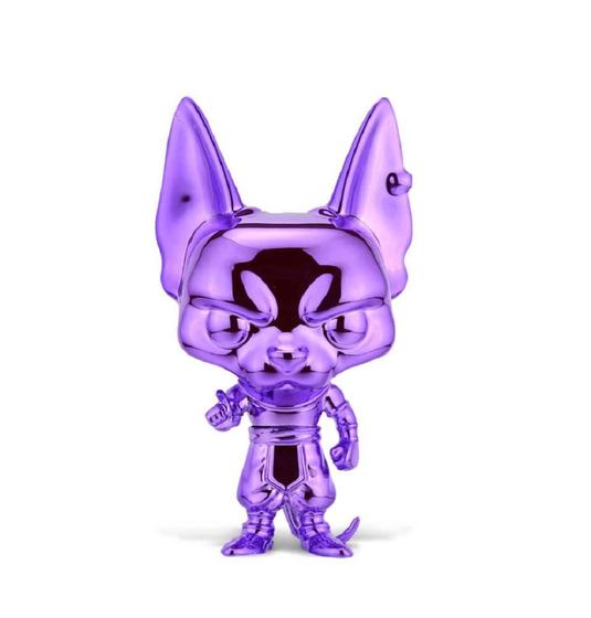 Imagem de Funko Pop! Beerus Dragon Ball Super - Figura Exclusiva Cromada Roxa