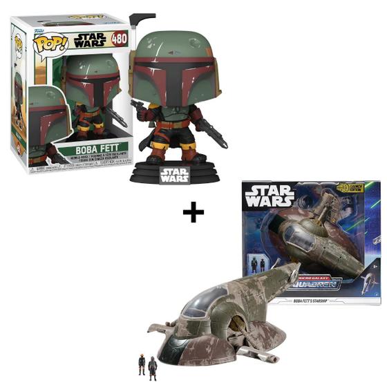 Imagem de Funko Pop Boba Fett 480 com Nave Micro Galaxy 3444