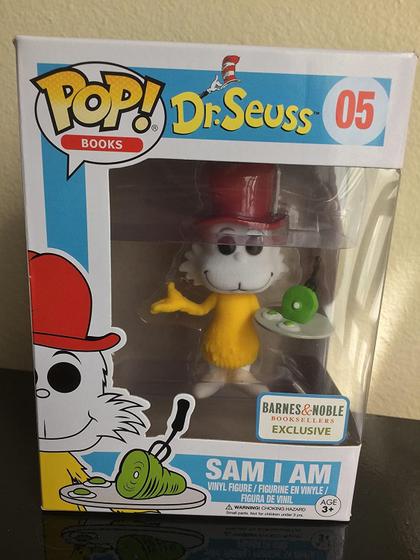 Imagem de Funko POP Books: Dr. Seuss - Sam I Am (Flocked) B&ampN Exclusive