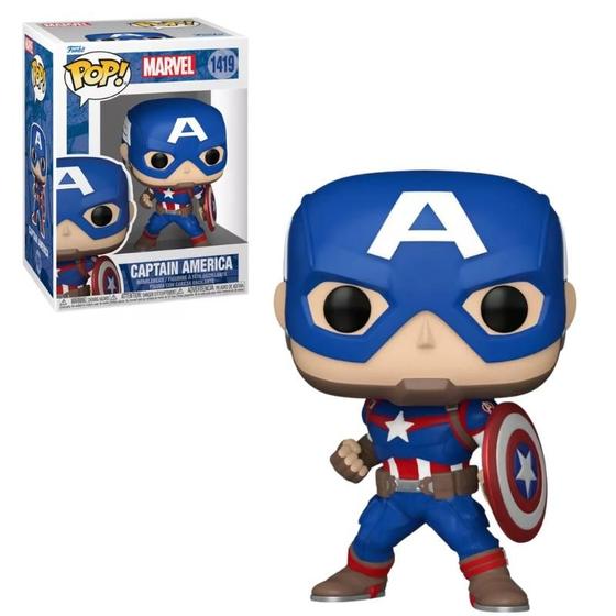 Imagem de Funko Pop Captain America 1419 Capitão América Marvel