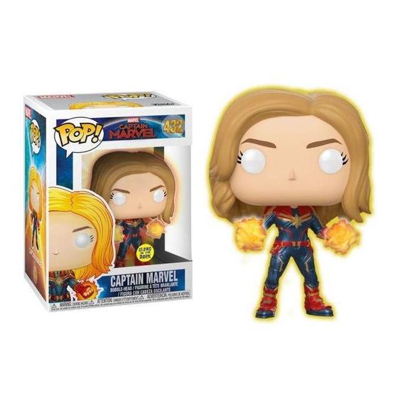 Imagem de Funko Pop Captain Marvel 432 Glows In The Dark Exclusive