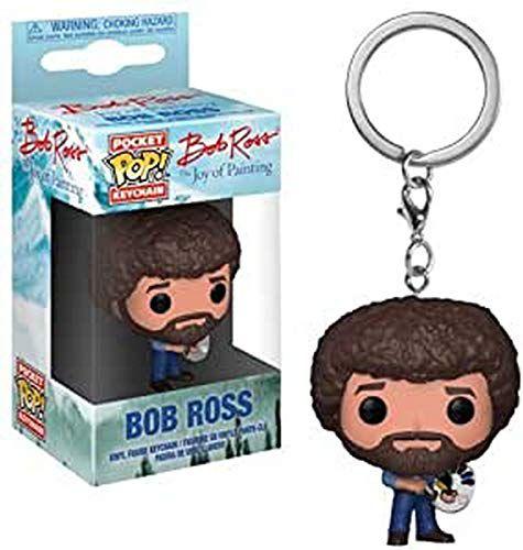 Imagem de Funko POP! Chaveiro: TV Bob Ross Figura colecionável, Multi