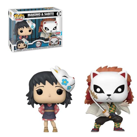 Imagem de Funko Pop Demon Slayer Makomo & Sabito 2Pack Limited Edition