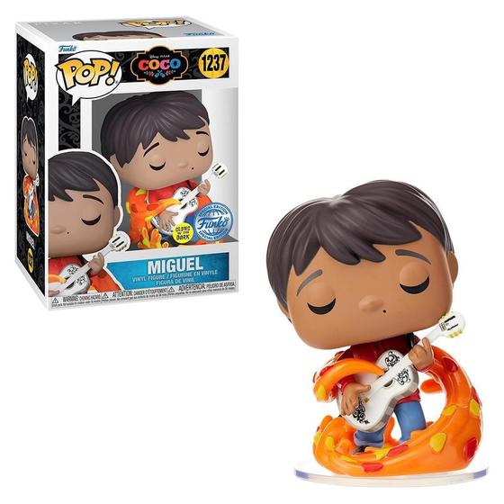 Imagem de Funko Pop Disney Coco Miguel W/ Guitar 1237 Glows