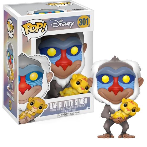 Imagem de Funko Pop Disney Rei Leão Rafiki com Simba Original Novo