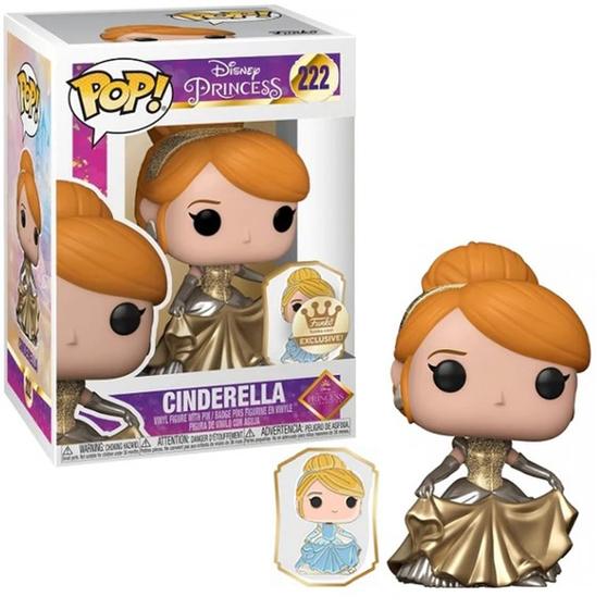 Funko Pop Disney Ultimate Princess C/Pin Cinderella 222 Menor preço em Funko Pop Disney Ultimate Princess C/Pin Cinderella 222