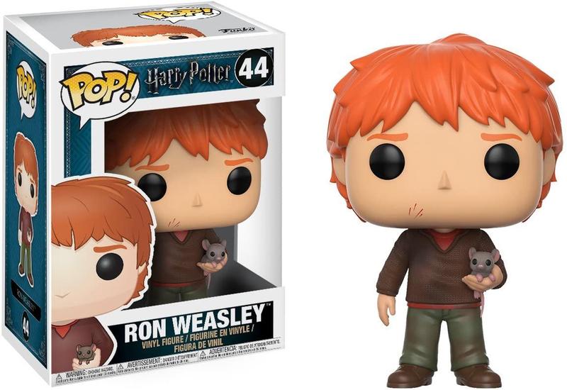 Imagem de Funko Pop Filmes Harry Potter-Ron Weasley com Scabbers Toy