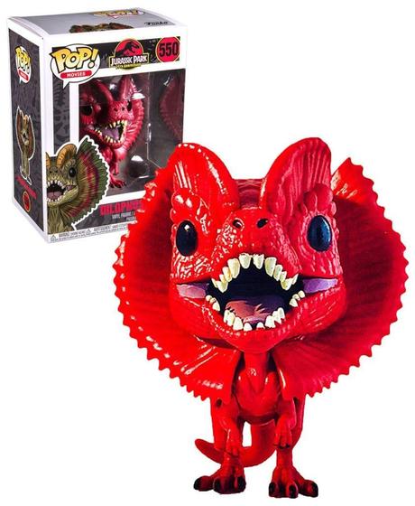 Imagem de Funko Pop Filmes: Jurassic Park - Figura Colecionável Dilophosaurus Vermelho, Multicolor