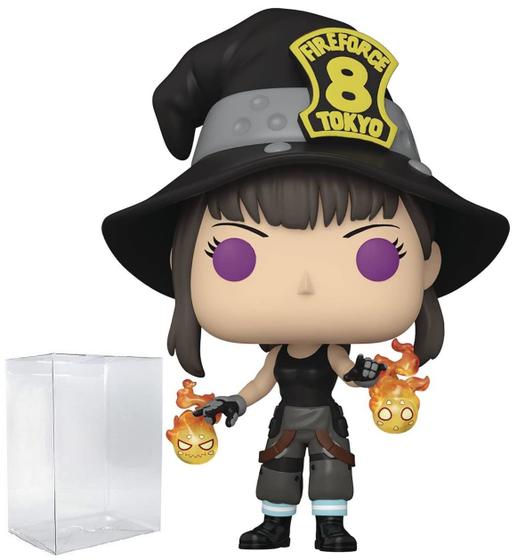 Imagem de Funko Pop! Fire Force Maki - Boneco de Vinil com Capa Protetora