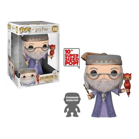 Imagem de Funko Pop Harry Potter 110 Dumbledore w/ Fawkes 26cm 10"