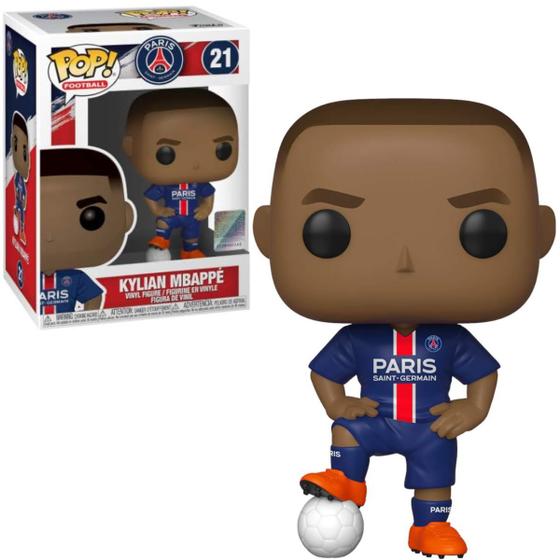 Funko Pop Kylian Mbappe 21 Pop! PSG Paris Saint Germain Menor preço em Funko Pop Kylian Mbappe 21 Pop! PSG Paris Saint Germain