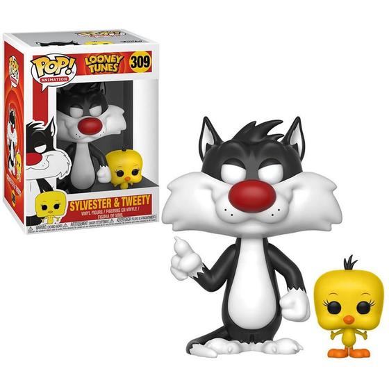 Imagem de Funko Pop Looney Tunes 309 Sylvester & Tweety Frajola & Piu-Piu