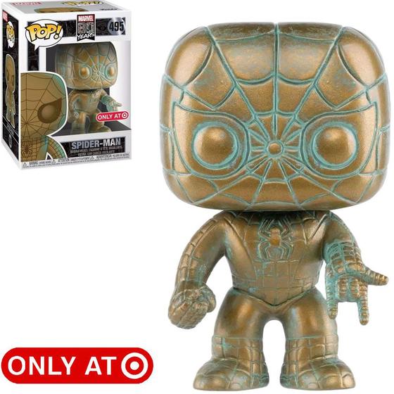 Imagem de Funko Pop Marvel 80th Spider-Man Patina (Exclusivo) 495