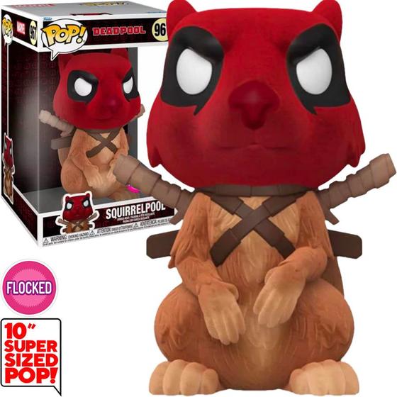 Imagem de Funko pop marvel deadpool - squirrelpool 967 (flocked e super sized 10")