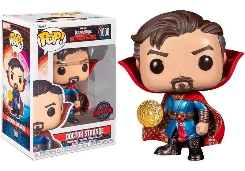 Imagem de Funko pop marvel doctor strange in the multiverse of madness exclusive - doctor strange 1000 (metallic)