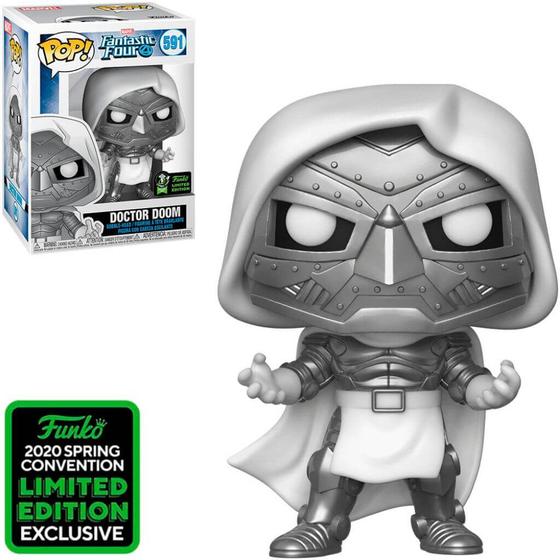 Funko Pop Marvel Fantastic Four 4 Doctor Doom 591 Exclusivo Menor preço em Funko Pop Marvel Fantastic Four 4 Doctor Doom 591 Exclusivo