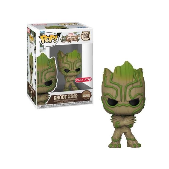 Imagem de Funko Pop Marvel Groot como Pantera Negra 1398