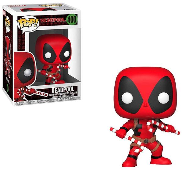 Imagem de Funko Pop Marvel: Holiday - Deadpool com Candy Canes Figura Colecionável, Multicolor